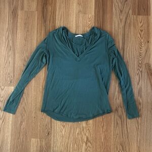 We The Free Deep Teal Long Sleeve Top